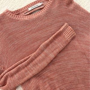 Soft Pink Cutout Sweater | S. M